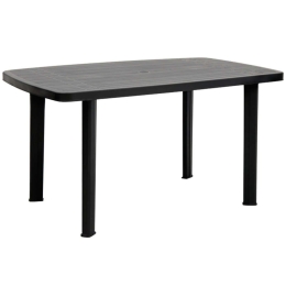 Τραπέζι Κήπου Faro 0095323 137x85x72cm Πολυπροπυλένιο Anthracite Progarden