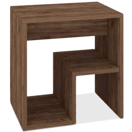 Τραπεζάκι Βοηθητικό Alvize 0211717 40x35x40cm Light Walnut