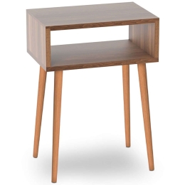 Κομοδίνο Fiona 0117663 55x35x58cm Walnut-Oak