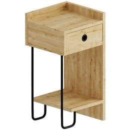 Κομοδίνο Sirius Δεξί 0214338 32x30x61cm Natural