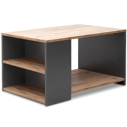Τραπέζι Σαλονιού Sylvia 0220242 90,2x59,2x48,1cm Oak-Anthracite
