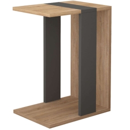 Τραπεζάκι Βοηθητικό Zetti C 0214386 30x40x57cm Natural-Anthracite