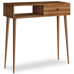 Κονσόλα Napoli 0127270 90x29x88cm Walnut Μελαμίνη