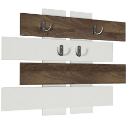 Κρεμάστρα Τοίχου Holly 0216071 80x5x60cm Walnut-White