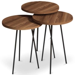 Ζιγκόν Select (Σετ 3Τμχ) 0117750 Φ33x46/33x43/33x40cm Walnut