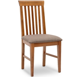 Καρέκλα Τραπεζαρίας Francis 0228345 48x42x96cm Walnut Ξύλο,Ύφασμα