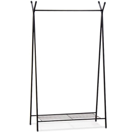 Κρεμάστρα Δαπέδου Shua 0226179 90x38x150cm Black Μέταλλο