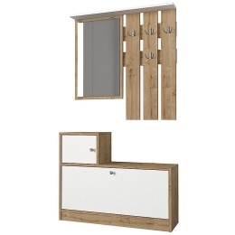 Έπιπλο Εισόδου Galina 0228189 91,8x27x70cm Oak-White