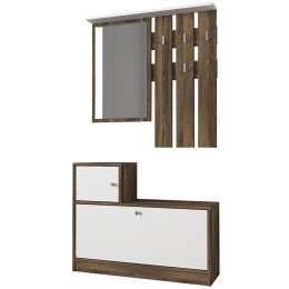 Έπιπλο Εισόδου Galina 0228191 91,8x27x70cm Walnut-White