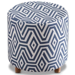 Σκαμπό Begon 0213618 40x40x40cm White-Blue