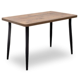 Τραπέζι Levico 0216638 120x70x75cm Natural Mdf,Μέταλλο