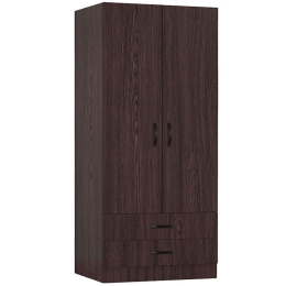 Ντουλάπα Δίφυλλη Regina 0227695 80x51,5x181cm Wenge Δίφυλλη