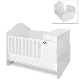 Κρεβάτι Βρεφικό Πολυμορφικό Lora 0228215 133,6x92,5x105cm White Βρεφικό