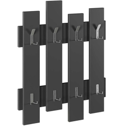 Κρεμάστρα Εισόδου Wave 0230413 64x4x81cm Anthracite Μελαμίνη,Μέταλλο