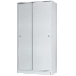 Ντουλάπα Δίφυλλη Misra 0229771 94x52x182cm White Δίφυλλη