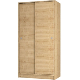 Ντουλάπα Δίφυλλη Misra 0229772 94x52x182cm Natural Δίφυλλη