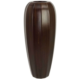 Βάζο Μπόμπα 15-00-22507-35 Φ14x40cm Brown Marhome Κεραμικό