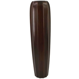 Βάζο Μπόμπα 15-00-22507-75 Φ17x77cm Brown Marhome Κεραμικό