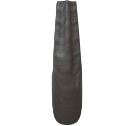 Βάζο Τσαλακωτό 15-00-21306-75 Φ18x76cm Dark Grey Marhome Κεραμικό