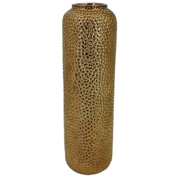 Βάζο Σφυρήλατο 15-00-22932 Φ14,8x49,3cm Bronze Marhome Κεραμικό