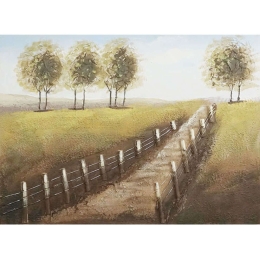 Πίνακας Καμβάς Δρόμος 15-00-19142 90x120x3cm Multi Marhome Οριζόντιοι Καμβάς