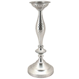 Κηροπήγιο 15-00-22440 Φ15x41,5cm Silver Marhome Μέταλλο