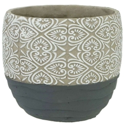 Κασπώ Ανάγλυφο 06-00-20527 Φ17x16cm Multi Marhome Κεραμικό