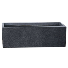 Κασπώ Ζαρντινιέρα Πήλινη 06-00-20721-S 60x19x19cm Anthracite Marhome Πηλός
