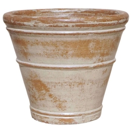 Κασπώ Πήλινο 06-00-21273-M Φ42x37cm Ecru-Terracotta Marhome Πηλός