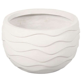Κασπώ Πήλινο Κύματα 06-00-21234-S Φ31x21,5cm Ecru Marhome Πηλός