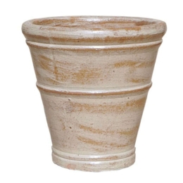 Κασπώ Πήλινο 06-00-21273-S Φ32x32cm Ecru-Terracotta Marhome Πηλός
