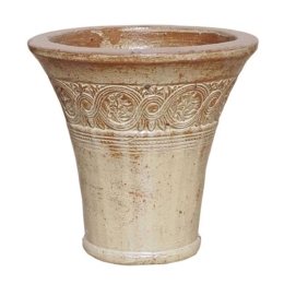 Κασπώ Πήλινο 06-00-21274-S Φ32x33cm Ecru-Terracotta Marhome Πηλός