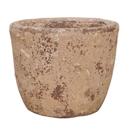 Κασπώ Πήλινο 06-00-21277-S Φ26x25cm Brown Marhome Πηλός