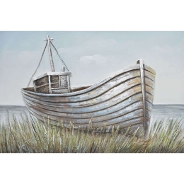Πίνακας Καμβάς Ψαροκάικο 15-00-21132 70x100x3cm Multi Marhome Οριζόντιοι Καμβάς