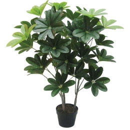 Τεχνητό Φυτό Σε Γλάστρα Σεφλέρα  04-00-16047 100cm Green Marhome Συνθετικό Υλικό