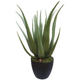 Τεχνητό Φυτό Σε Γλάστρα Αλόη 04-00-18716 70cm Green Marhome Συνθετικό Υλικό