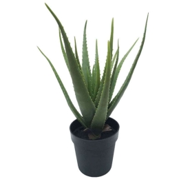 Τεχνητό Φυτό Σε Γλάστρα Αλόη 04-00-18815 43x61cm Green Marhome Συνθετικό Υλικό