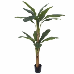 Τεχνητό Δέντρο Σε Γλάστρα Μπανανιά 04-00-18812 190cm Green Marhome Συνθετικό Υλικό
