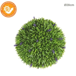 Τεχνητός Θάμνος Λεβάντα 00-00-19228-4 Φ28cm Green-Lila Marhome Συνθετικό Υλικό