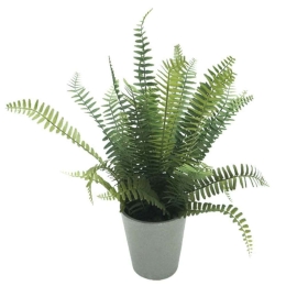 Τεχνητό Φυτό Σε Γλάστρα Φτέρη 04-00-18831 45cm Green Marhome Πλαστικό