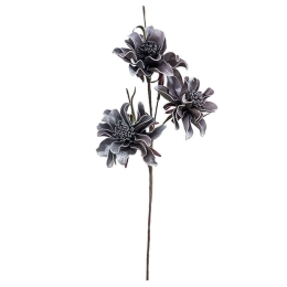 Τεχνητό Λουλούδι Ντάλια 00-00-6062-2 106cm Dark Purple Marhome Foam