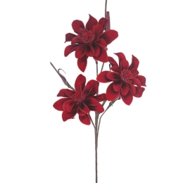 Τεχνητό Λουλούδι Ντάλια 00-00-6062-6 106cm Red Marhome Foam