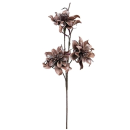 Τεχνητό Λουλούδι Ντάλια 00-00-6062-1 106cm Chocolate Marhome Foam