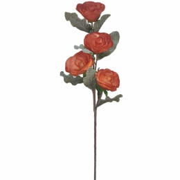 Τεχνητό Λουλούδι Τριαντάφυλλο 00-00-6117-2 86/37cm Dark Orange Marhome Foam