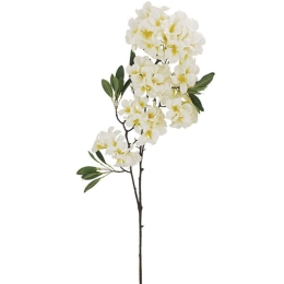 Τεχνητό Λουλούδι Πλουμέρια 00-00-3503-2 Φ46x100cm White-Yellow Marhome Συνθετικό Υλικό