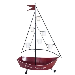 Ανθοστήλη Καράβι 19-00-20151 105x45x165cm Multi Marhome Μέταλλο