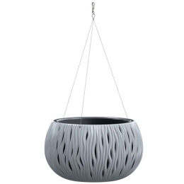 Κασπώ Κρεμαστό Sandy Bowl 09-DSK370WS-405U Φ37x21,8cm Grey Marhome Πλαστικό