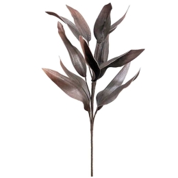 Τεχνητό Κλαδί Με Φύλλα 00-00-1543-8 85cm Chocolate Marhome Foam
