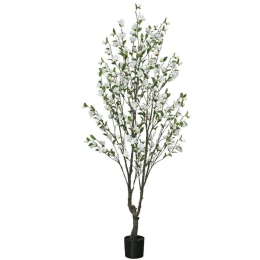 Τεχνητό Δέντρο Κερασιά  04-00-22061 200cm Green-White Marhome Συνθετικό Υλικό