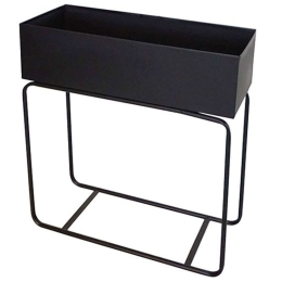 Κασπώ Σε Βάση 19-00-20105 60x26x61cm Black Marhome Μέταλλο